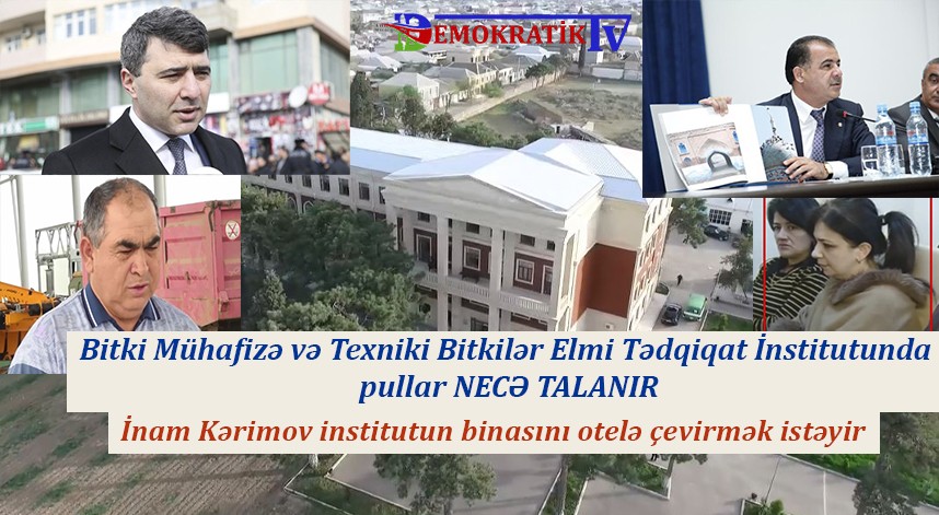 İnam Kərimov Bitki Mühafizə və TB Elmi-Tədqiqat İnstitutundakı özbaşınalıqlara niyə susqundur? - VIDEO