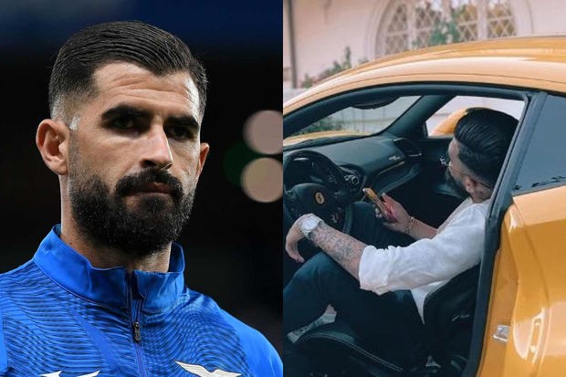“Latsio”nun futbolçusu yanan avtomobildən son anda xilas oldu - FOTO