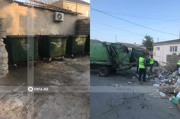 Zabrat-1 qəsəbəsində sakinlərin zibillik problemi həll olundu - YENİLƏNİB + FOTO