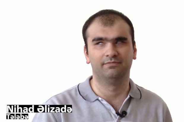 Bakı Dövlət Universitetinin görmə məhdudiyyətli tələbəsi - VİDEO