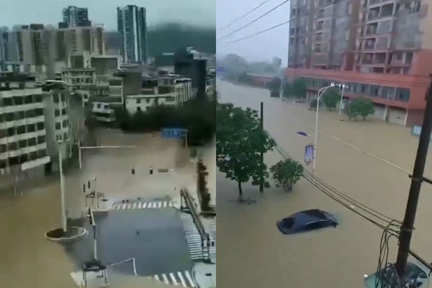 Çində təbii fəlakət: 127 milyon insanın həyatı təhlükə altında - VİDEO