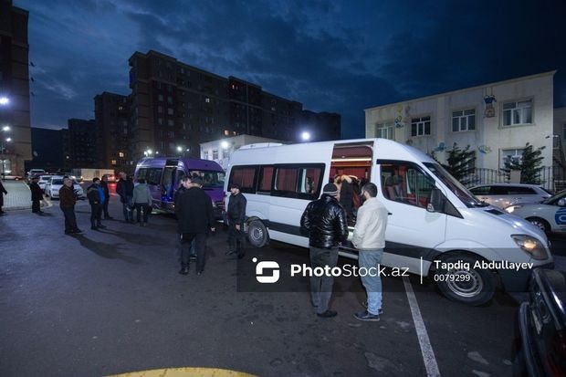 Növbəti köç karvanı Füzuli şəhərinə yola düşüb