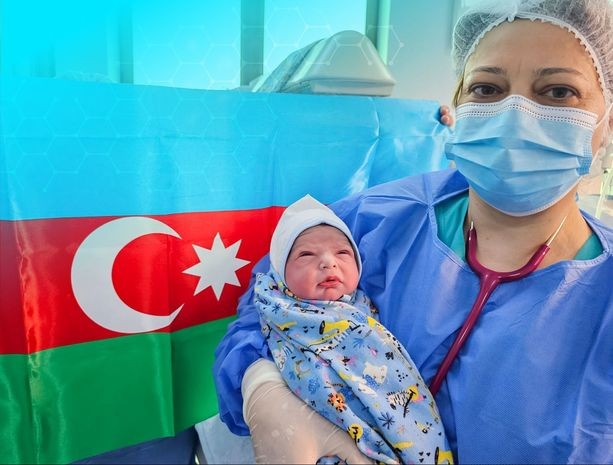 Xankəndi şəhərindəki tibb müəssisəsində ilk körpə dünyaya gəlib - FOTO