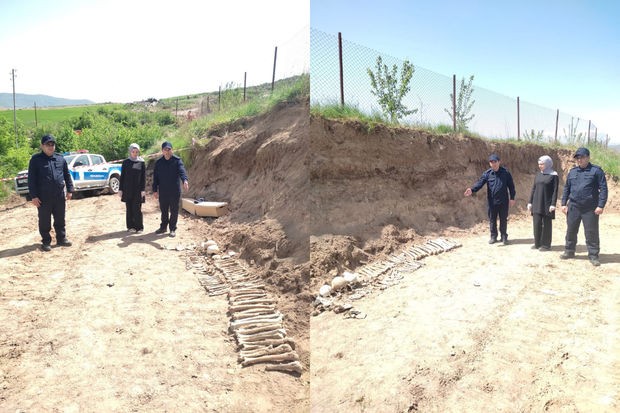 Xocalıda insan qalıqları aşkar edildi - FOTO