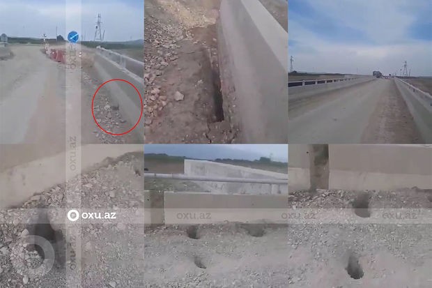 Qurdtəpəyə gedən yoldakı körpüdə problem var? - AÇIQLAMA + FOTO/VİDEO