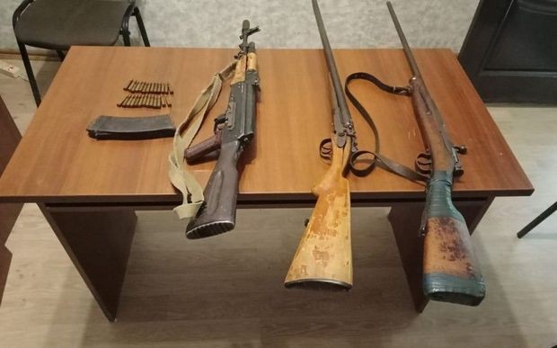 Xankəndidə silah və sursatlar aşkarlanıb