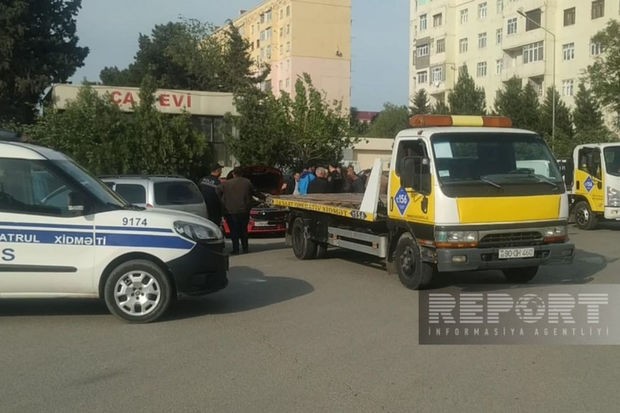 Sumqayıtda zəncirvari qəza: Xəsarət alan var - FOTO
