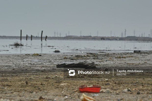Zibilliyi xatırladan Xəzər sahili - FOTO