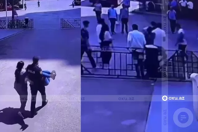 Universitetdə halı pisləşən tələbəyə polis kömək etdi