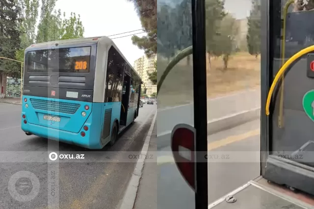 Bakıda sürücünün avtobusu qapısıaçıq idarə etməsinin səbəbi BİLİNDİ