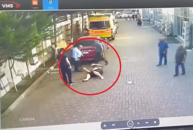Ağadadaş Ağayevin balta ilə törətdiyi insidentin ANBAAN GÖRÜNTÜLƏRİ