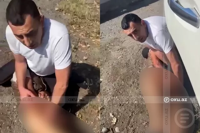 Başqasının ailəsinə sataşdığı iddia olunan şəxsi soyundurub təhqir etdilər
