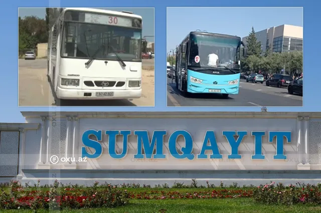 Sumqayıt sakinləri 12A və 30 nömrəli marşrut avtobuslarından ŞİKAYƏTÇİDİRLƏR