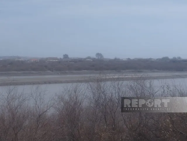 Kürün Salyandan keçən hissəsində suyun səviyyəsi iki metr enib