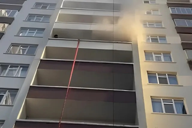 Bakıda yaşayış binasında YANĞIN