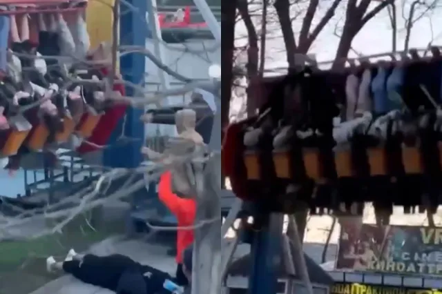 Qırğızıstanda sürətlə hərəkət edən attraksionda dəhşətli anlar yaşandı