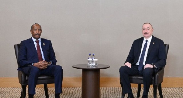 Azərbaycan Prezidenti Antalyada Sudan lideri ilə görüşüb