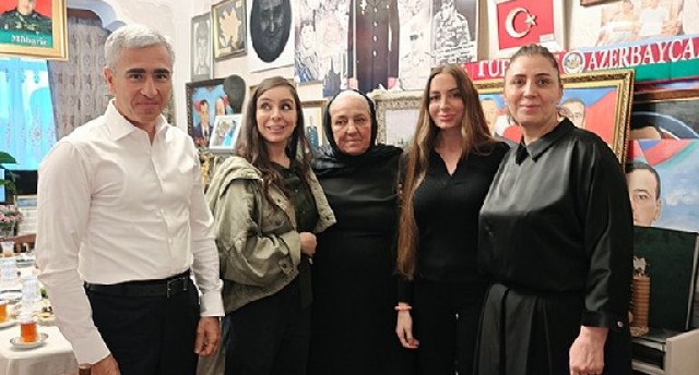 Leyla və Arzu Əliyevalar Polad Həşimovun evində - Fotolar