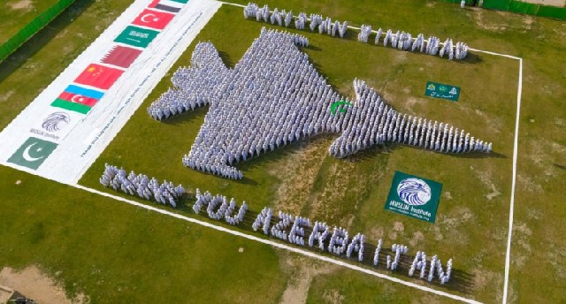 Pakistandan Azərbaycana təşəkkür fləş-mobu - FOTO