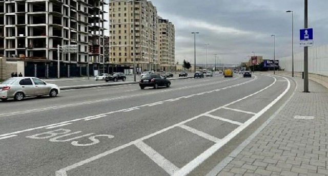 Bakının mərkəzindəki bu yolda qəza riski yüksəkdir
