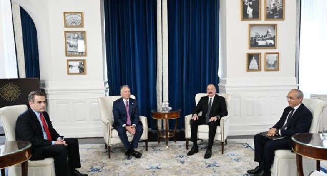 Azərbaycan Prezidenti İlham Əliyev Trampın xüsusi elçisi ilə görüşüb