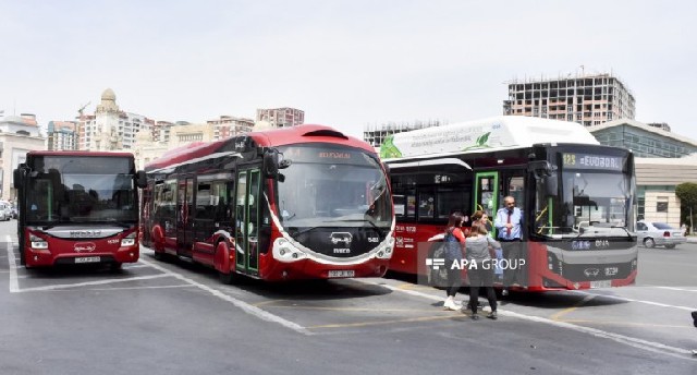 Bakıda 4 avtobus marşrutu üzrə hərəkət sxemi müvəqqəti dəyişdirilir